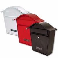 Sterling Classic Styled Post Steel Letter Box With Name Plate
